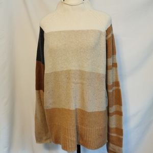 Merino Wool Blend Mock Neck Sweater